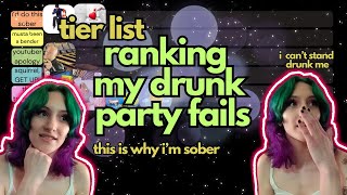 tier list ranking unhinged drunk party fails  this is why Im sober edm rave musicfestival [upl. by Lehcir]