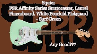 Squier FSR Affinity Stratocaster by Fender surf green [upl. by Ayidah929]