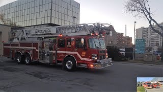 4K Mississauga Fire Pumper amp Aerial 110 Responding [upl. by Hajed]