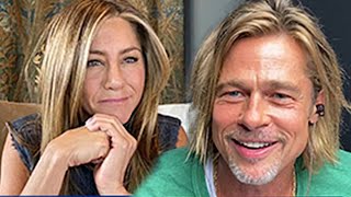 Brad Pitt amp Jennifer Aniston reunited Pictured for Fast Times At Ridgemont High live table read [upl. by Milon618]