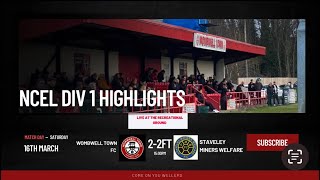 Wombwell Town Vs Staveley Miners Walfare 160324 [upl. by Artemahs]