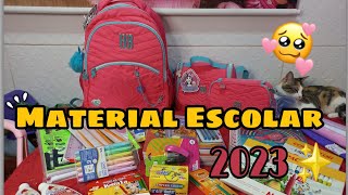 MATERIAL ESCOLAR DE SOPHYA VOLTA AS AULAS 2023 BOLSA DA REBECCA BONBON RB [upl. by Enileuqkcaj]