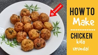 Chicken Kola Urundai Recipe in Tamil Chicken balls recipe Southindian spcl Lockdown recipe [upl. by Aikit]