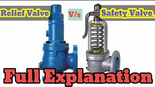 SAFETY VALVE vs RELIEF VALVE  full explanation [upl. by Onairotciv]