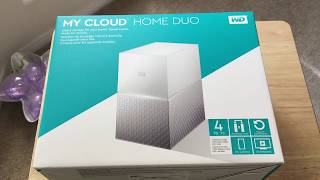 Western Digital My Cloud Home Duo 4TB RAID NAS Unboxing 102017 [upl. by Odrick406]