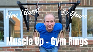 Muscle Up Tutorial With Gym Rings Made Easier [upl. by Prud573]