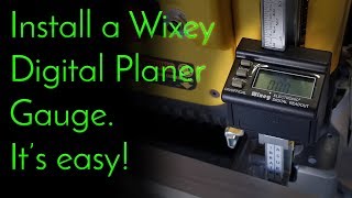 Wixey Digital Planer Gauge installation on a DW735 [upl. by Atalayah]