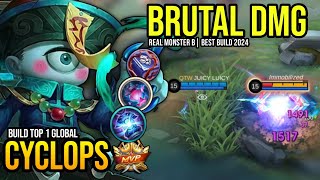 CYCLOPS BEST BUILD 2024  BUILD TOP GLOBAL CYCLOPS GAMEPLAY  MOBILE LEGENDS✓ [upl. by Eenor]