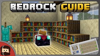 Minecraft Enchanting Guide  Bedrock Guide S1 EP10  Tutorial Survival Lets Play  Minecraft [upl. by Enelrahc]