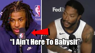 Derrick Rose MESSAGE TO Ja Morant quotIm Not Here To Babysitquot [upl. by Ule]