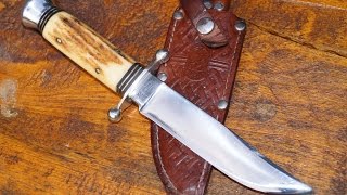 Othello Anton Wingen Jr Solingen vintage 50er sheath knife Fahrtenmesser klassisches Gürtelmesser [upl. by Cherish208]