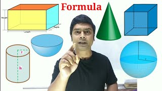 Mensuration Maths Tricks  Surface Area Formula  Mensuration Formula  3d Shapes Formula [upl. by Olshausen]