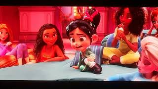 Ralph Breaks The Internet Vanellope Meets The Disney Princesses Scene [upl. by Dunson]