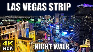 Las Vegas Strip Night Walking Tour  Nov 2023  Las Vegas Nevada 🇺🇸 [upl. by Viviane658]