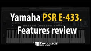 Yamaha PSR E 433 Features review [upl. by Aleahc]