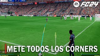 Cómo MARCAR TODOS los CÓRNERS en EA FC 24⚽ [upl. by Onateyac749]