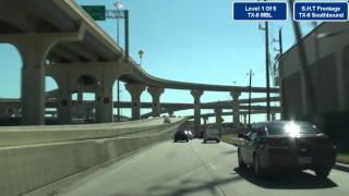 I10 Katy Sam Houston Toll 5 Level Stack Interchange Tour Houston TX [upl. by Enelam]