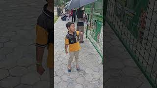 Mengunjungi BN Zoo Sungailiat Bangka monkey cartoon zoo kids funny bangka lucu viralvideo [upl. by Eimmak]