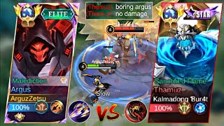 ARGUS VS HARD COUNTER THAMUZ 👿 ARGUS NEW BEST BUILD TO COUNTER TANKY FIGHTERS 2024 [upl. by Assenev]