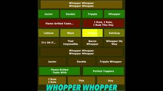 Me doing WHOPPER WHOPPER WHOPPER trendingshorts [upl. by Getraer]