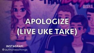 Apologize  Aisha Ayesha Live Uke Take Official Lyrics Video [upl. by Anaihr]