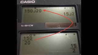 Cambiar diseño de fracción en calculadora científica CASIO fx991CW [upl. by Wolcott]