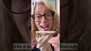 How to say hair 🧑🏿‍🦱👩‍🦰in French 🇫🇷 Speak better French now [upl. by Dolores]