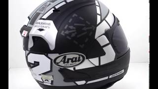 Arai RX7V Vinales 12 Replica Motorcycle Helmet [upl. by Notsag]