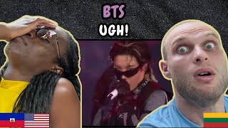 REACTION TO BTS  UGH Live at Yet To Come Concert  FIRST TIME WATCHING [upl. by Kwang]