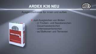 ARDEX K 36 NEU Ausgleichsmasse für innen und außen [upl. by Allen]