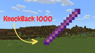 Minecraft Bedrock How to Get a Knockback Stick 1000 [upl. by Amzaj]