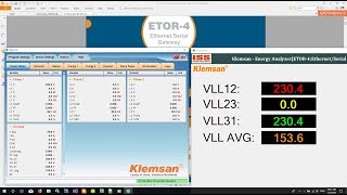 💢 Klemsan Energy Analyzer  Modbus GatewayVisual CScada By C [upl. by Iba]