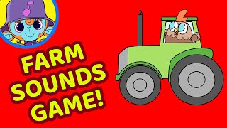 FARM SOUNDS GAME 🚜🎶 Hugo Monkey 🐵💙  Preschool Play Along 🤩 [upl. by Sac]