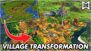 ► Transforming An Entire Village In Minecraft  Full TimeLapse [upl. by Alleciram969]