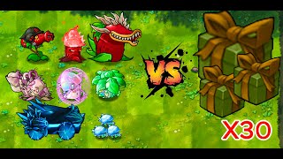 PvZ FUSION Challenge 214 ENG Fusion Ultimate Plants VS 30 Random Zombies BOX [upl. by Demmer631]