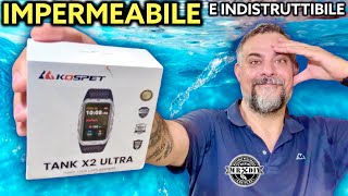 Indistruttibile impermeabile con gps Lorologio per il fai da te e lo sport Kospet Tank x2 ultra [upl. by Annohsat]