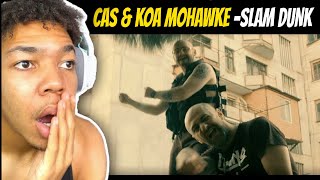 MC ჩემს მარჯვნივ Cas  Slam Dunk ft Koa Mohawke Official Video Reaction [upl. by Proffitt]