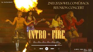 2NE1 FIRE  2024 WELCOME BACK REUNION CONCERT IN SEOUL LIVE PERFORMANCE FANCAM [upl. by Ocko]