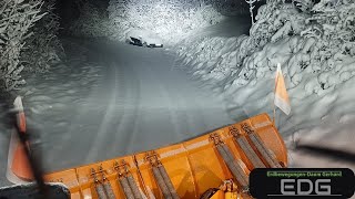 Plowing Deep snow❄️40cm of fresh snow in November in Tyrol  Unimog U400 asmr end [upl. by Yelha487]