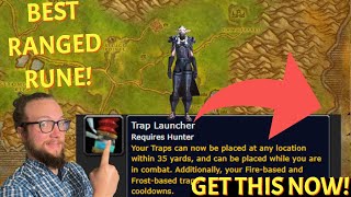 BEST RUNE Trap Launcher Hunter Rune FOUND in Phase 2 Season of Discovery World of Warcraft [upl. by Lucien]