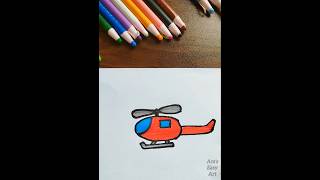 Aeroplane Drawing and colouring for kids ArasEasyArt [upl. by Ediva]