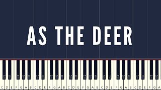 As the Deer Synthesia Piano Tutorial [upl. by Otineb]