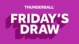 The National Lottery Thunderball draw results from Friday 11 October 2024 [upl. by Khudari]