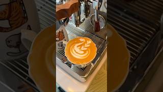 household coffee machine latte art tutorial have you drank coffee today coffeelatte coffeeart [upl. by Hoban]