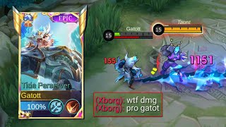 NEW GATOTKACA AUTOWIN BUILD 2024  WTF DAMAGE oneshot  Mobile Legends [upl. by Dwain675]