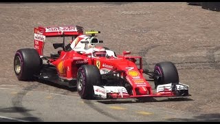 74° Pure sound GP F1 Monaco 2016 HD  crash [upl. by Asirb504]