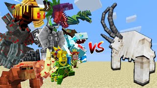 Mutant GOAT vs Mowzies Mobs And NEW MUTANT MOBS  Minecraft Mob Battle [upl. by Aineval536]