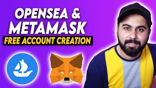 How to Create OpenSea NFT Account amp Connect to MetaMask FOR FREE [upl. by Arrotal]