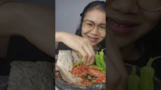 Lalapan okra marikitacoba mukbang [upl. by Atnicaj]