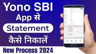 Yono sbi se statement kaise nikale  How to download statement from yono sbi  Sbi bank statement [upl. by Nuahsed707]